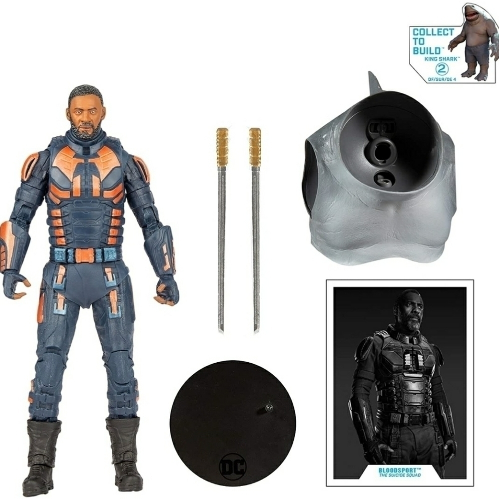MCFARLANE Toys 15447-4 DC 7in Figure3s WV5-Suicide Squad -Bloodsport